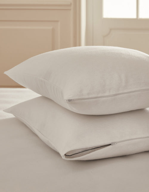 100% Organic Cotton Quilted Pillow Protectors (Pair)